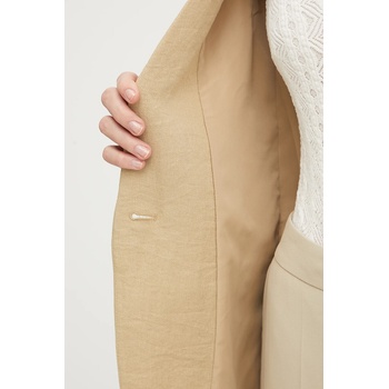 Morgan Сако Morgan в бежово с едно копче с изчистен дизайн VAVIK (VAVIK)