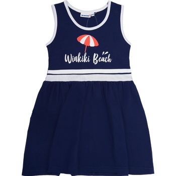 Winkiki dievčenské šaty WKG 01764 modrá