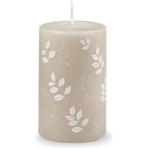 Unipar Сива и бежова свещ, време за горене 40 ч. Pure Beauty - Unipar (Pure Beauty Beige Pillar 60x100)