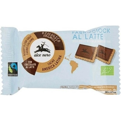 Alce Nero bio Sušenky mléčná čokoláda 28 g