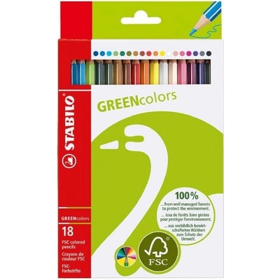 Stabilo Greencolors farbičky 18ks 6019 2 181