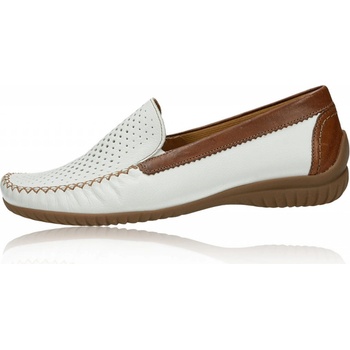 Gabor dámské kožené mokasíny bílohnědé