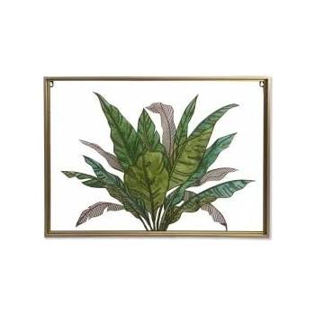 DKD Home Decor Пластно DKD Home Decor Тропически Лист на растение (80 x 3 x 60 cm)