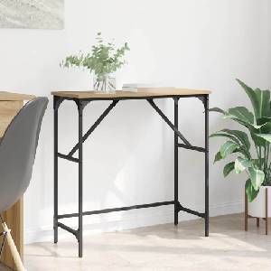 vidaXL Конзолна маса Дъб 75 x 32 x 75 см Инженерна дървесина (882209)