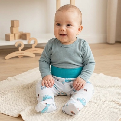 Dojčenské body New Baby Classic II tmavo mätové