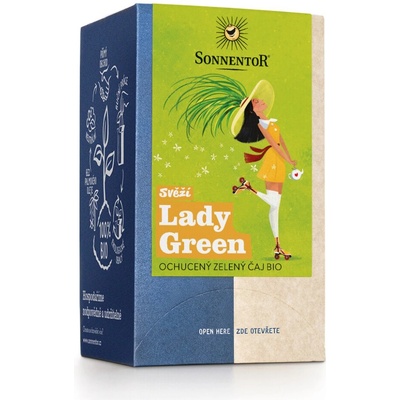 SONNENTOR Čaj svieže lady green BIO 18 sáčkov