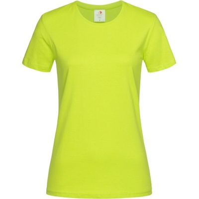 Stedman Tričko Classic-T Fitted Women krátký rukáv dámské Zelená limetková jasná