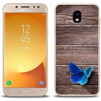 Pouzdro mmCase Gelové Samsung Galaxy J5 2017 - modrý motýl 1