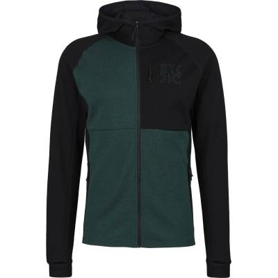 Stoic Мъжко вълнено яке Stoic Merino260 StadjanSt. Hoody Merino hoodie - Black / Dark Pine Green - размер 4XL (005-3489-1617)