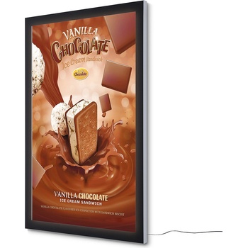 Jansen Display Vonkajšia vitrína 1200 x 1800 mm LED osvetlenie, 1343 x 1943 mm