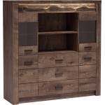 Bogdan Furniture Europe Витрина Indianapolis I-22, тъмна пепел