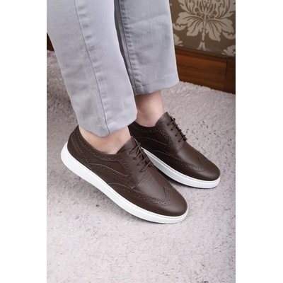 Ducavelli Night Мъжки обувки от естествена кожа - Кафяви 1807 (1082_Кафяво)