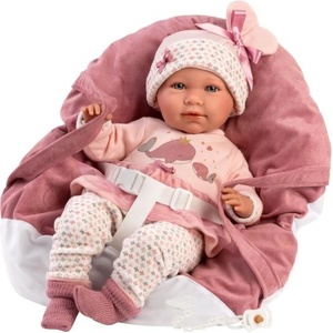 Llorens 74014 NEW BORN - реалистична бебешка кукла със звуци и меко текстилно тяло - 42 (4-74014)