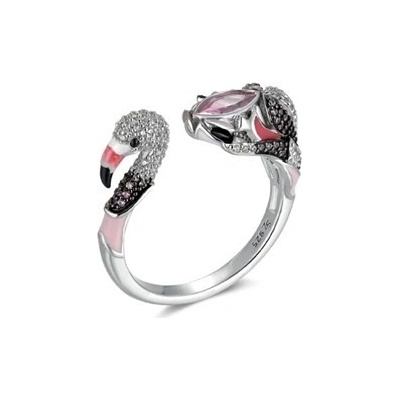 Seinerzeit Stříbrný prsten Plameňák Fabio 52/54 SZA 1990 404 S