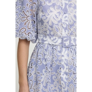 ANSWEAR Рокля Answear Lab в синьо къса разкроена (JH3125.ios)