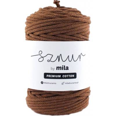 MILA Bavlněná šňůra PREMIUM COTTON 5mm/100m - Skořicová