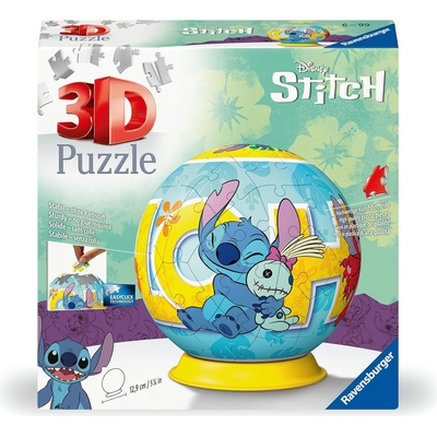 Ravensburger 3D Пъзел Ravensburger от 72 части - Disney: Stitch (7011596)
