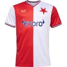 Castore SK Slavia Prague Home SS Shirt červená bílá mix