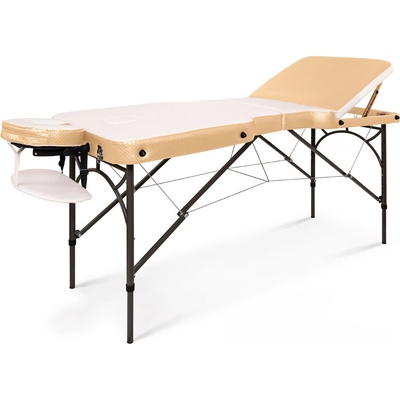 Tandem Profi A3D Contour Duo Skladací masážny stôl Farba: bielo-zlatá 187*70 cm | 15,7 kg | 4 farby