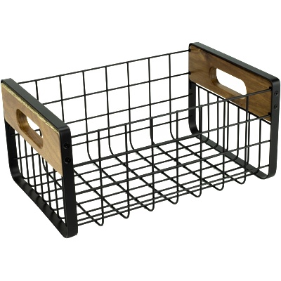 Horecano HOME-Метална касетка ЧЕРЕН МАТ Middle 34.2x24xh16.7cm (WK830741-M) (0185205)