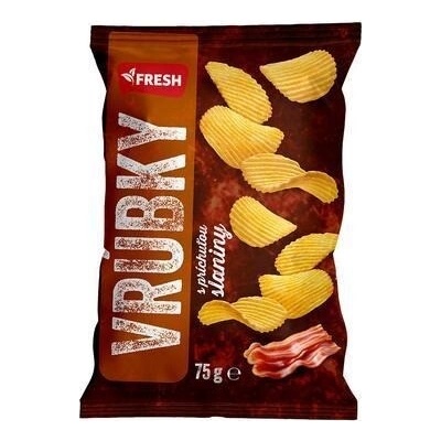 Fresh Vrúbky zemiakové lupienky slanina 75 g