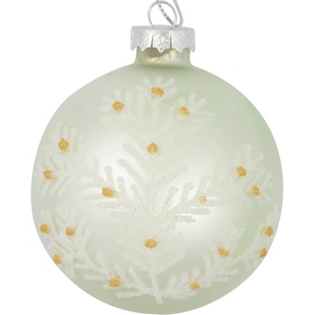 Green Gate Зелен стъклен коледен орнамент Madison - Green Gate (XMABALGMDS3406)