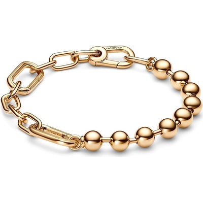Pandora Fashion pozlátený náramok na prívesky Shine Me 562793C00 23 cm