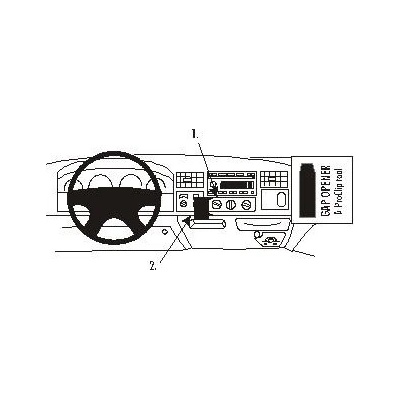 Brodit ProClip montážna konzola na palubnú dosku pre Ford F-Series 250 99-04, 852900