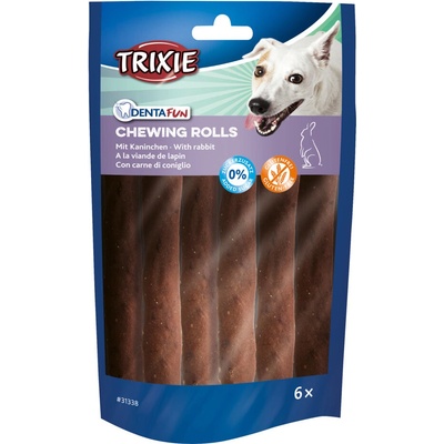 Trixie DentaFun žvýkací rolky s králíkem 12 cm 70 g 6 ks