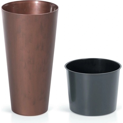Prosperplast Kvetináč TUBUS Slim Corten 250x476 mm, medený, vložka
