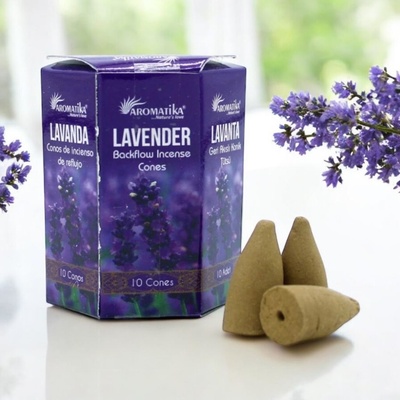 Aromatika Vonné kužele - Tekoucí Dým - Levandule – Zboží Mobilmania