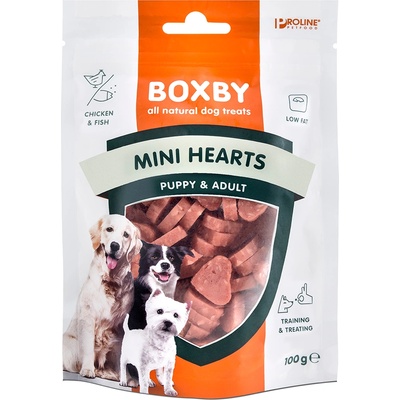 Boxby 100g Boxby Puppy Snacks Mini Hearts закуски за кучета
