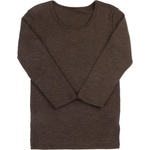 Joha Дамско мериносово термобельо Joha Women's Bouse with 3/4 Sleeves Merino base layer - Dark Brown (115-2769-0214)