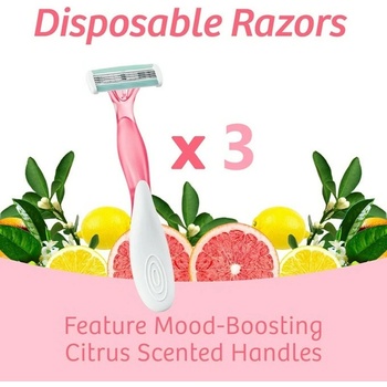 BIC Самобръсначка BIC Soleil Escape 4 Citrus, еднократна употреба, за жени, 3 броя (39160252)