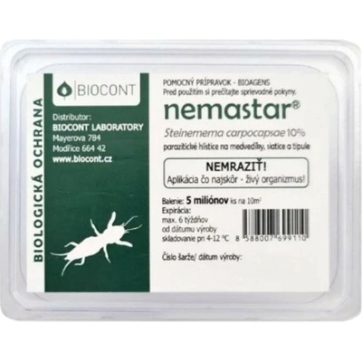BioTomal Nemastar parazitické hlístice proti krtonožkám, siatniciam a tipuliam