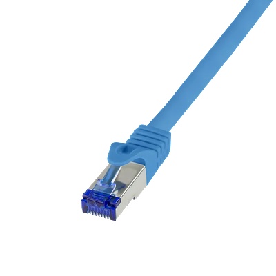 LogiLink Patch кабел Ultraflex, Cat. 6A, S/FTP, син, 0, 5 м