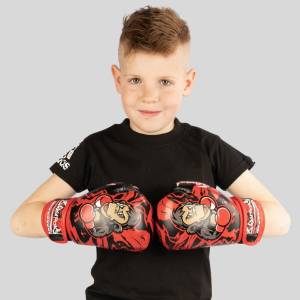 8Weapons Детски Боксови Ръкавици 8 Weapons Joe Black/Red - 6 oz