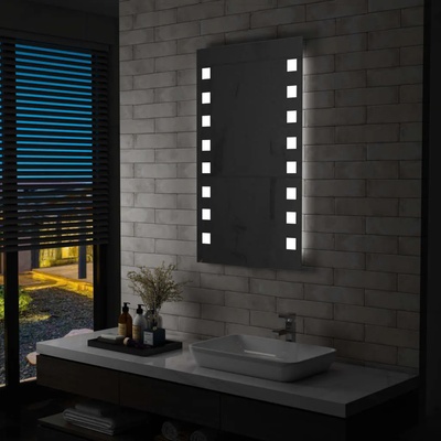 vidaXL LED стенно огледало за баня 60x100 см (144701)