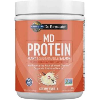 Garden of Life Dr. Formulated MD Protein | Plant & Sustainable Salmon Powder [644 грама] Ванилия