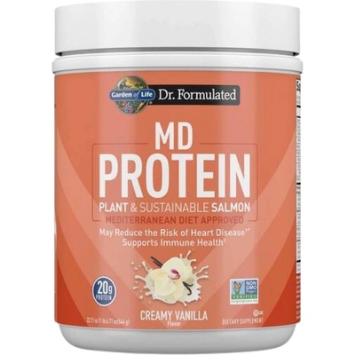 Garden of Life Dr. Formulated MD Protein | Plant & Sustainable Salmon Powder [644 грама] Ванилия