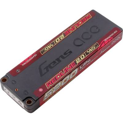GensAce Redline 2.0 Low Prof 2S HV 7.6V-140C-5200 138x46x16mm 200g
