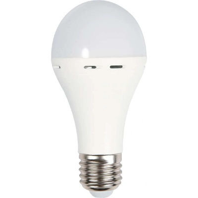 V-TAC E27 LED žiarovka s núdzovou batériou 9W výdrž 3,5-4,5hod, 720lm, A70, 4000K Denná biela