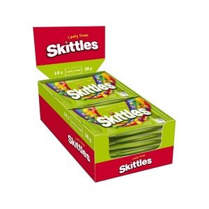 Skittles Дъвчащи бонбони Skittles Crazy sours 38 г, 14 бр