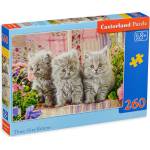 Castorland Пъзел Castorland от 260 части - Малки сиви котета (B-27491-1)