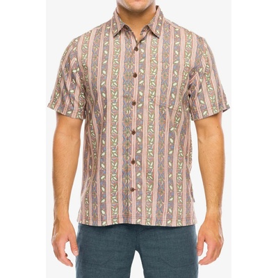 Royal Robbins Camino Pucker turistická košeľa krátky rukáv mahogany botanist pt