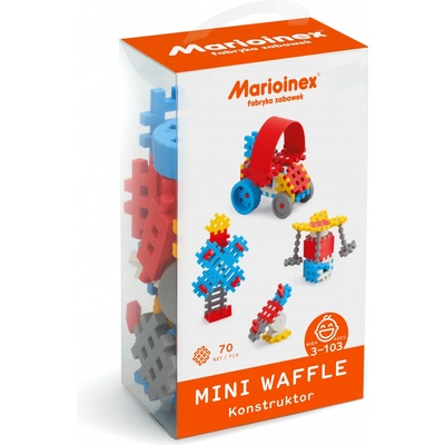 Marioinex MINI WAFLE 70 ks Konštruktér chlapci