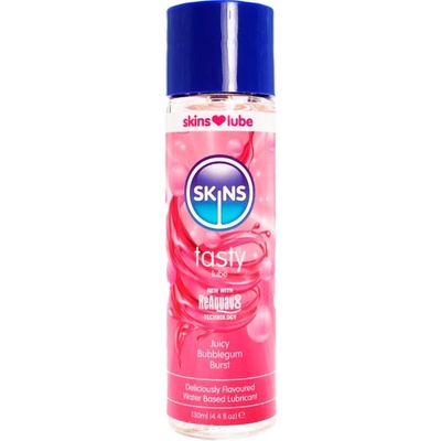 SKINS Лубрикант на водна основа skins - tasty water-based lubricant bubblegum 130 ml