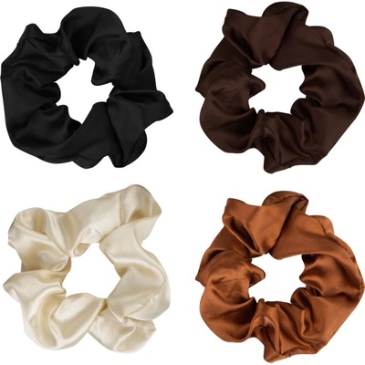 Brushworks Satin Scrunchies Natural ластици за коса