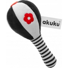 Akuku senzorická kontrastní hračka s chrastítkem Palička Multicolor