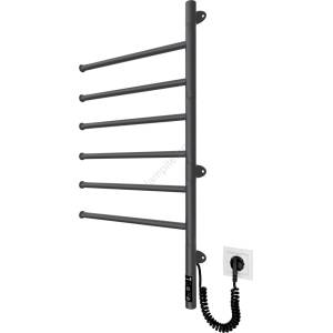 Mario Radiators Електрически въртящ се сушилник за кърпи VEER 80W/230V 82, 5x44, 5 cm неръждаема стомана/черен (MR0066)